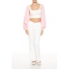 Balloon-Sleeve Shrug Sweater